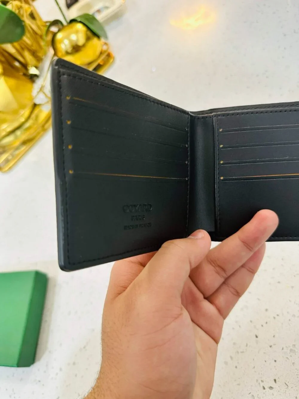 Goyard Victorie Wallet Black Leather | New With Box |